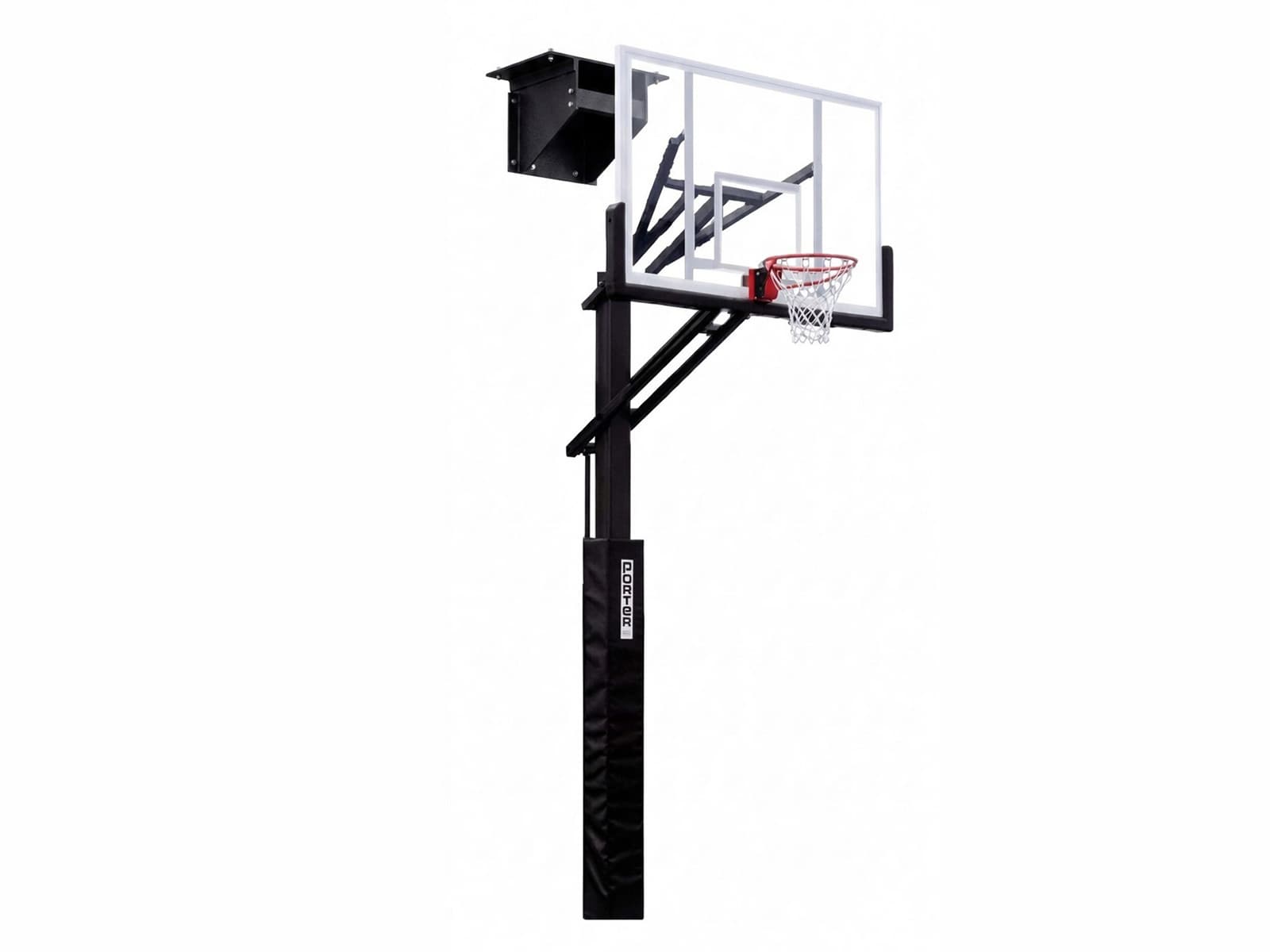 A fixed basketball goal (1)